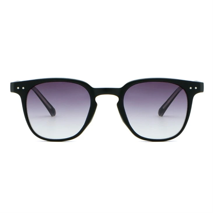 Black framed purple lens
